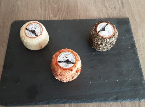 Trio de crottins de chèvre fermier au lait cru