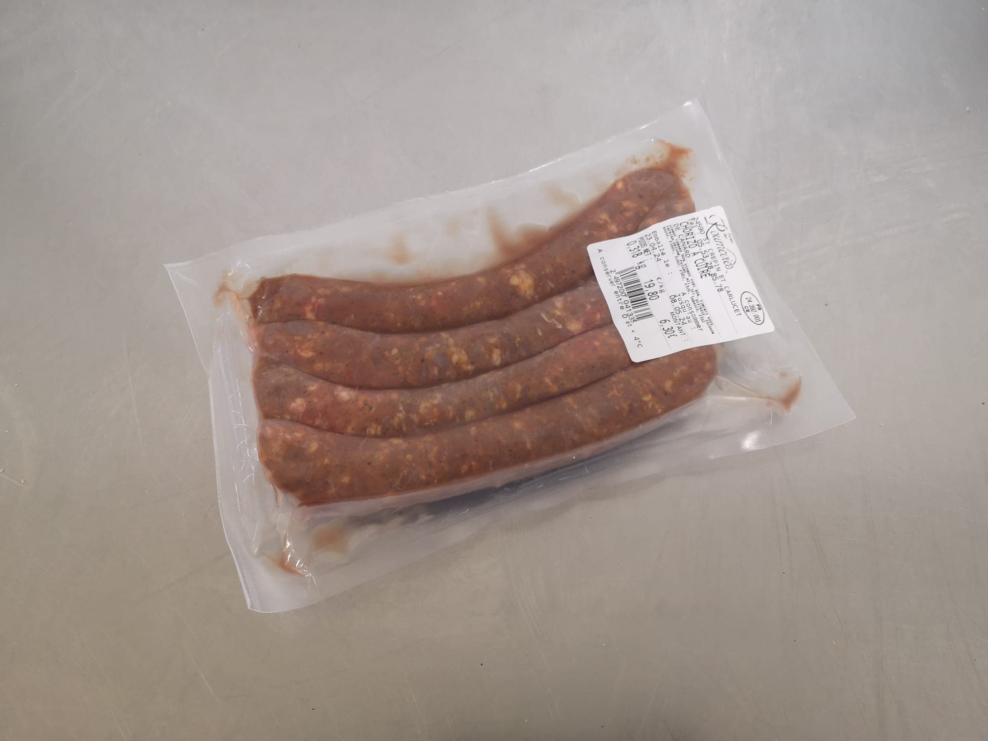 Chorizo à cuire