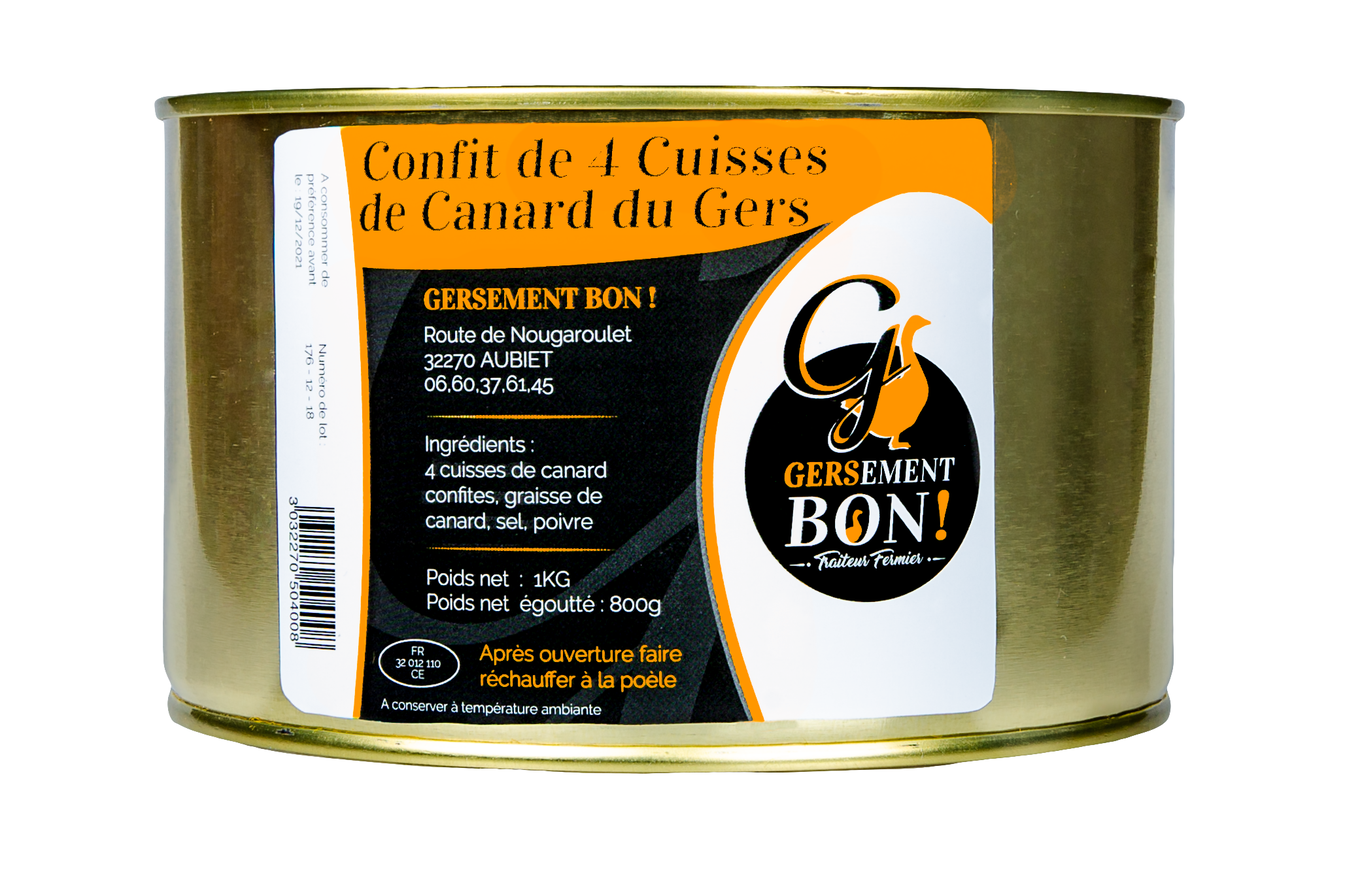 Confit de cuisses de canard