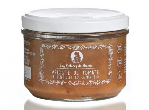 Lot de 3 Petits Pots Bio dès 8 Mois – Velouté de Tomates & Lentilles au Cumin