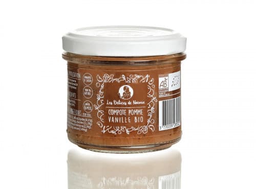 Lot de 3 Compotes Bio dès 6 Mois – Pomme & Vanille