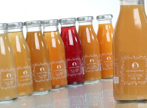 Lot de 6 Jus Bio pour Bébé – 2x Raisin Rouge, 2x Pomme-Poire & 2x Pomme-Abricot (6x25cl)