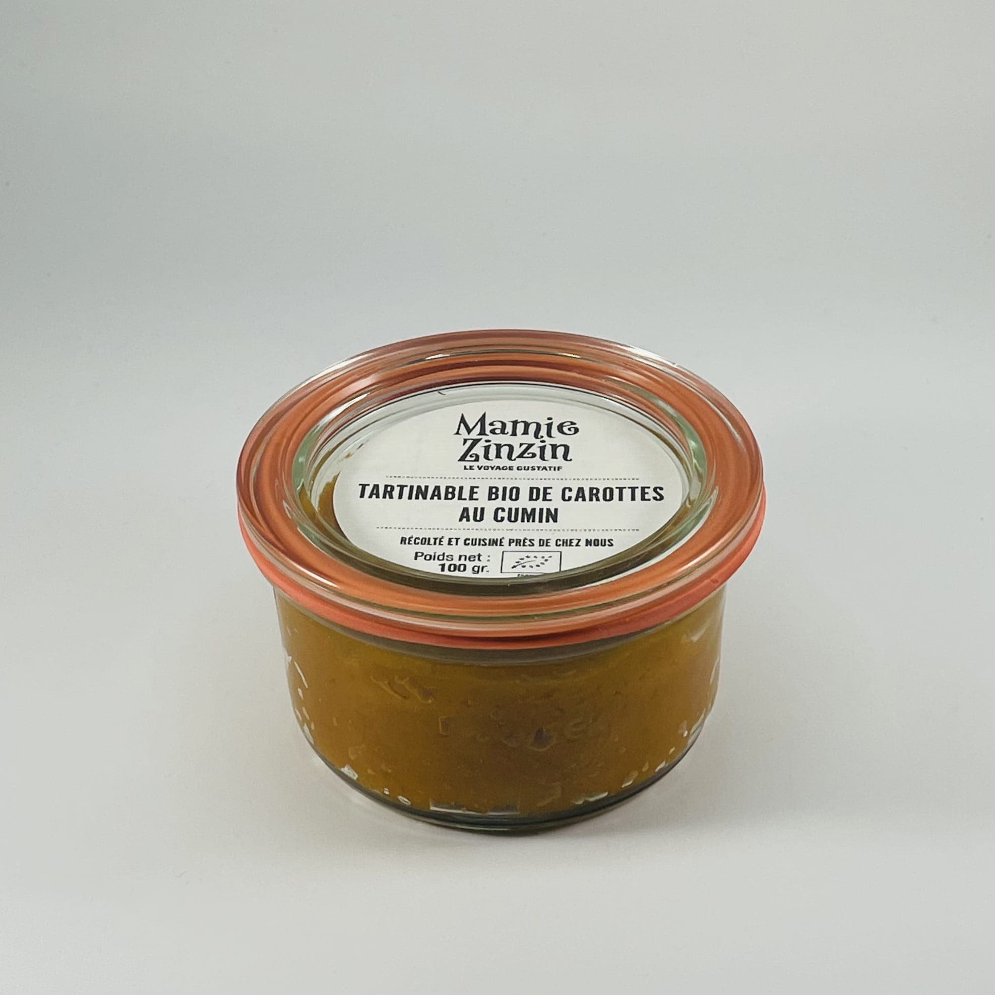 tartinable bio de carottes au cumin