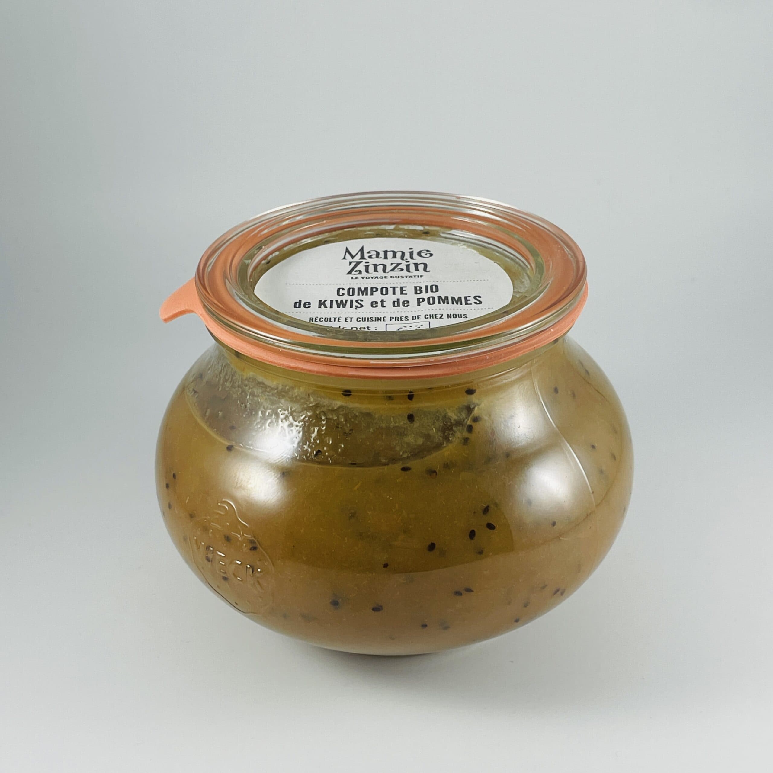 compote bio de kiwis et de pommes