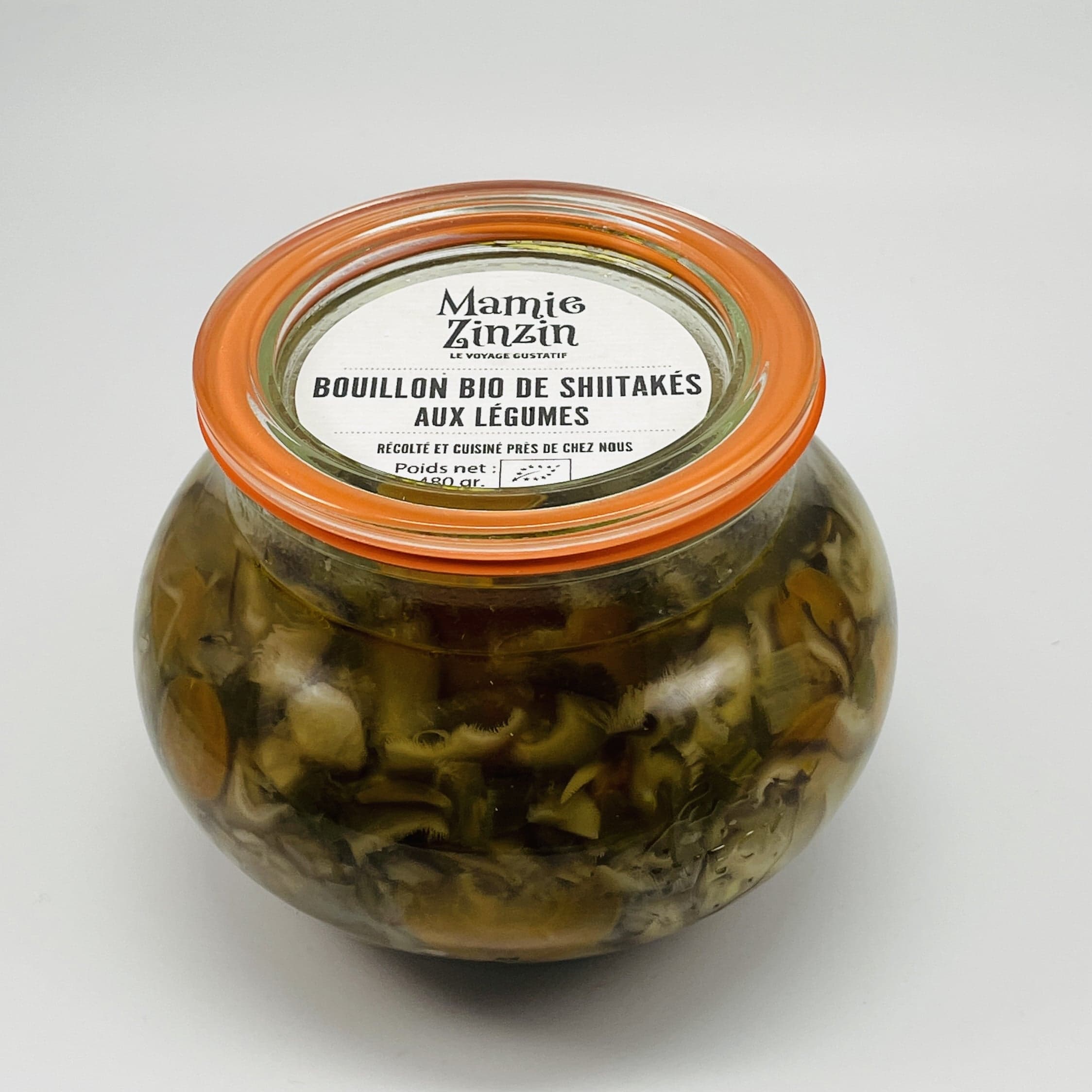 bouillon bio de shiitaké aux légumes