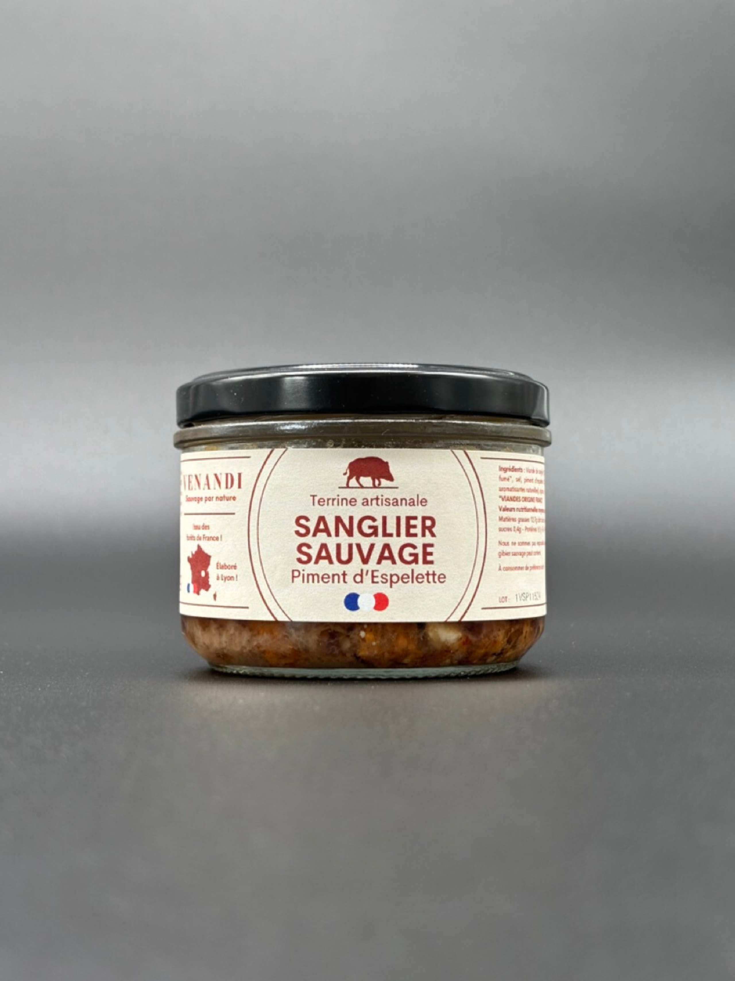 Terrine – Sanglier Sauvage 100% Français / Piment d’Espelette
