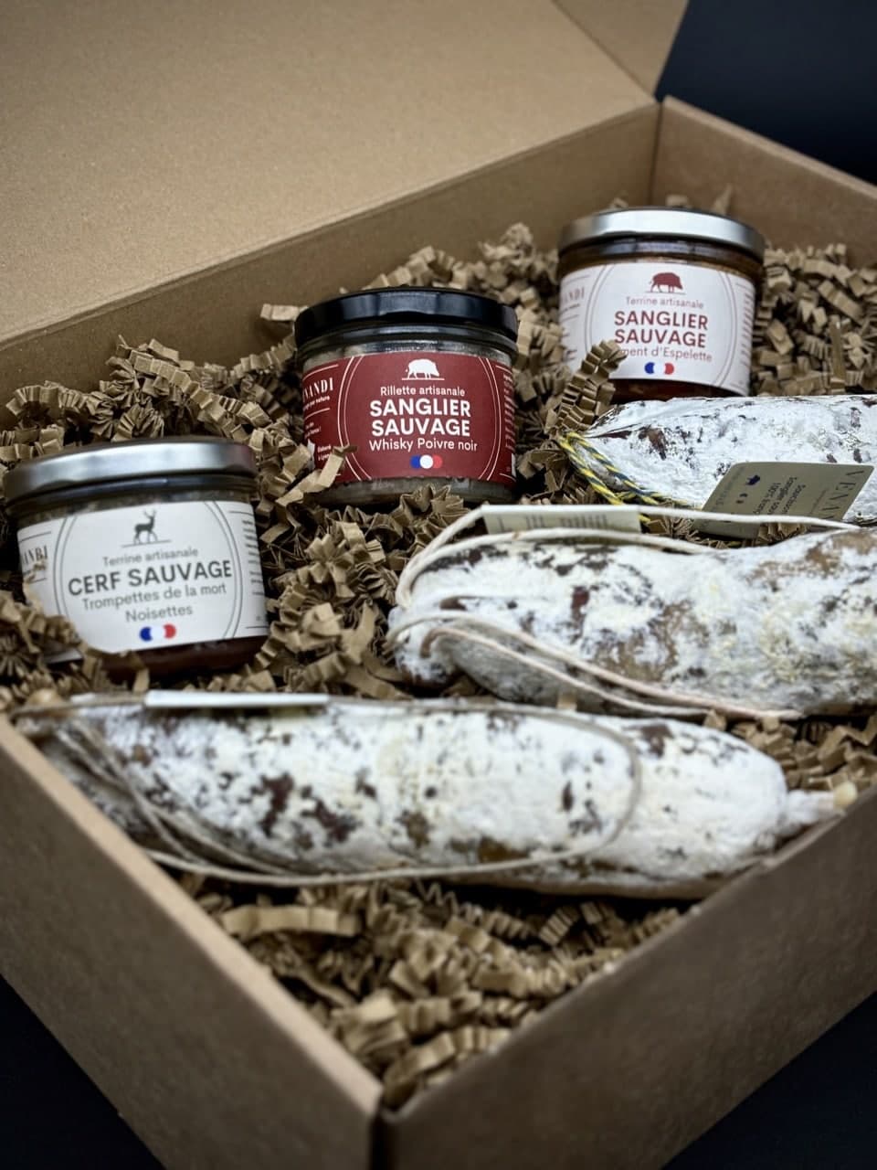Coffret “Le Festif” – 6 produits de gibier