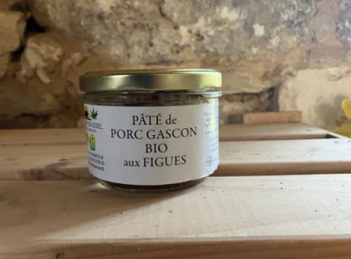 Pâté de campagne de porc gascon aux figues 190g bio