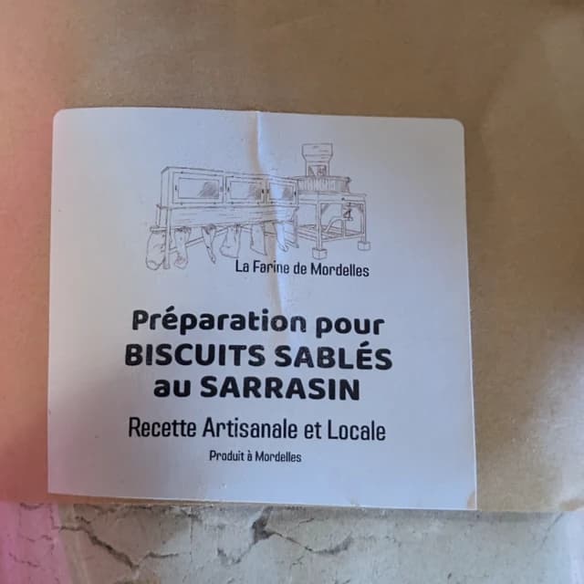 Préparation pour biscuits sablés au sarrasin