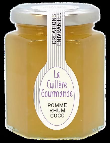 Confiture de POMME au Rhum et Noix de Coco