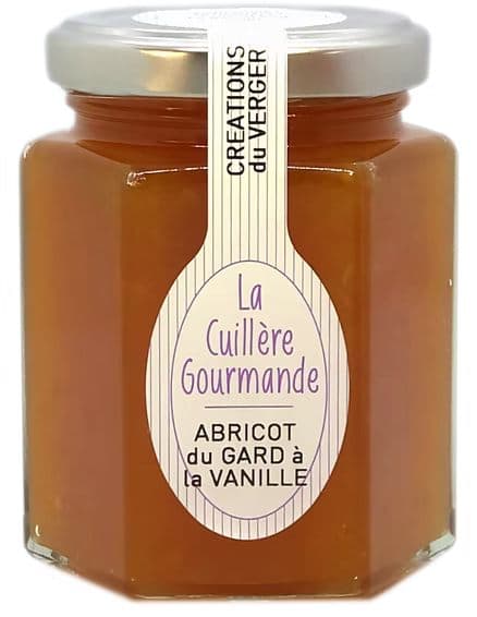 Confiture d'ABRICOT du Gard  à la Vanille de Bourbon