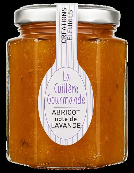 Confiture d'ABRICOT du Gard et sa note de Lavande