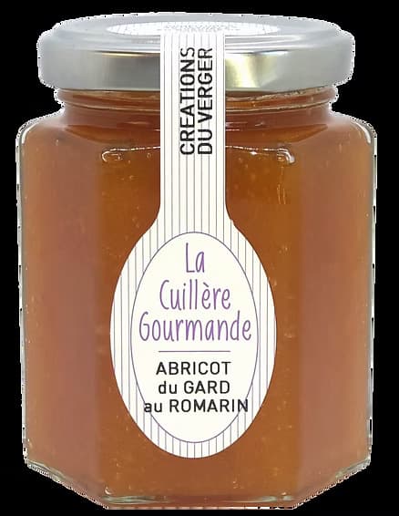 Confiture d'ABRICOT du Gard au bouquet de Romarin
