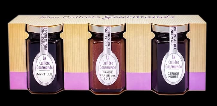 Coffret confitures "Nuance de Rouges"