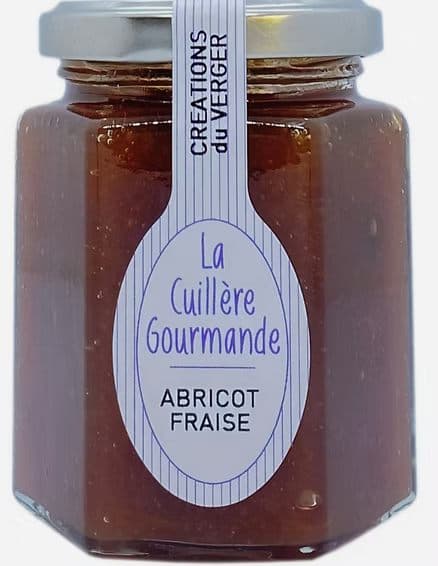 Confiture d'  ABRICOT du Gard -  FRAISE du Gard