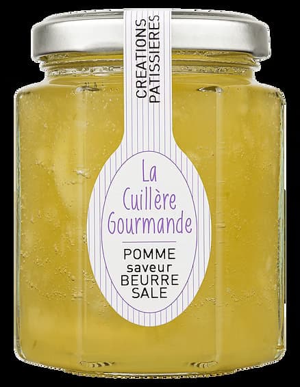 Confiture de POMME  à la saveur  du beurre Salé