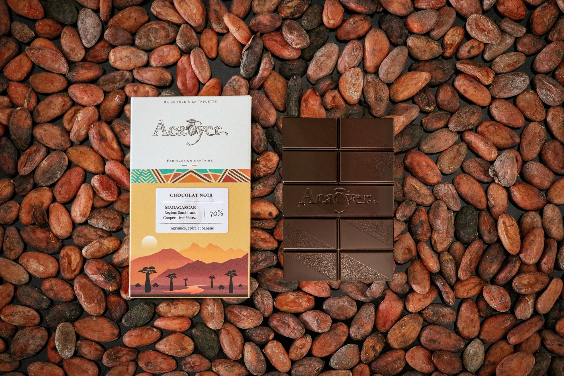 Chocolat noir -  Madagascar - 70%