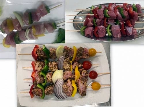 PACK ETE - 12 BROCHETTES - AGNEAU - POULET - LAPIN