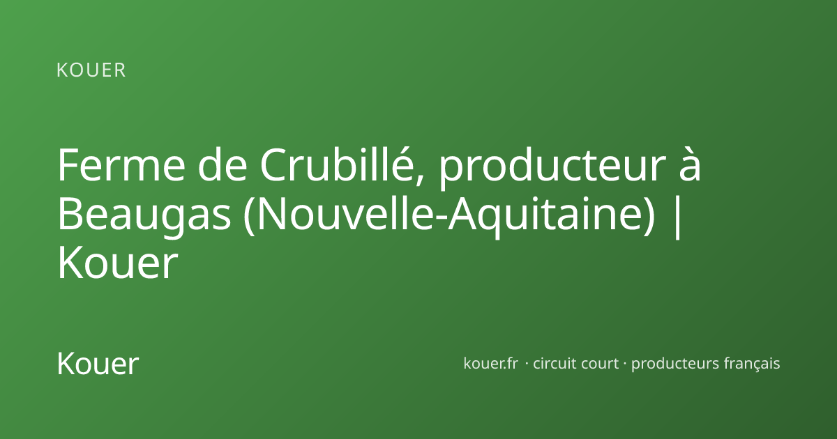 Ferme de Crubillé